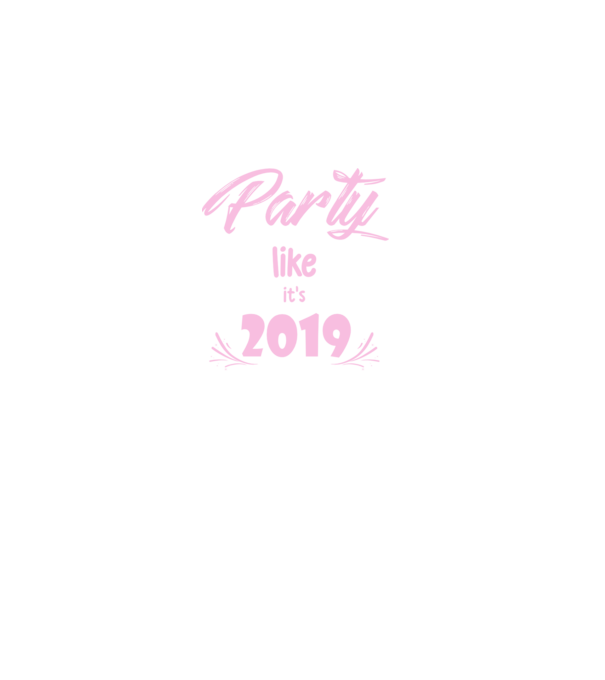 Party like its 2019 minta fekete pólón