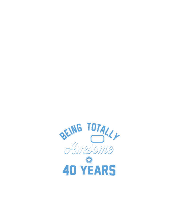 Being totally awesome lght 40 years minta sötétkék pólón