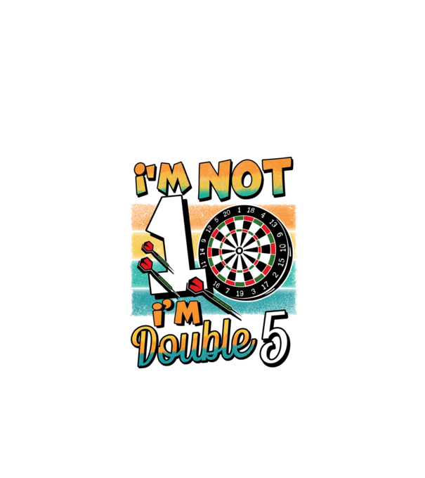 Darts Birthday 10 years old minta fekete pólón