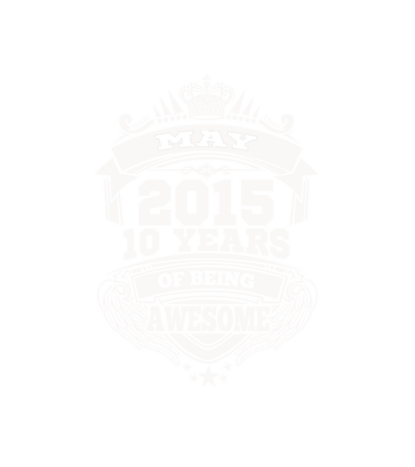 Awesome being of 2015 MÁJUS minta fehér pólón