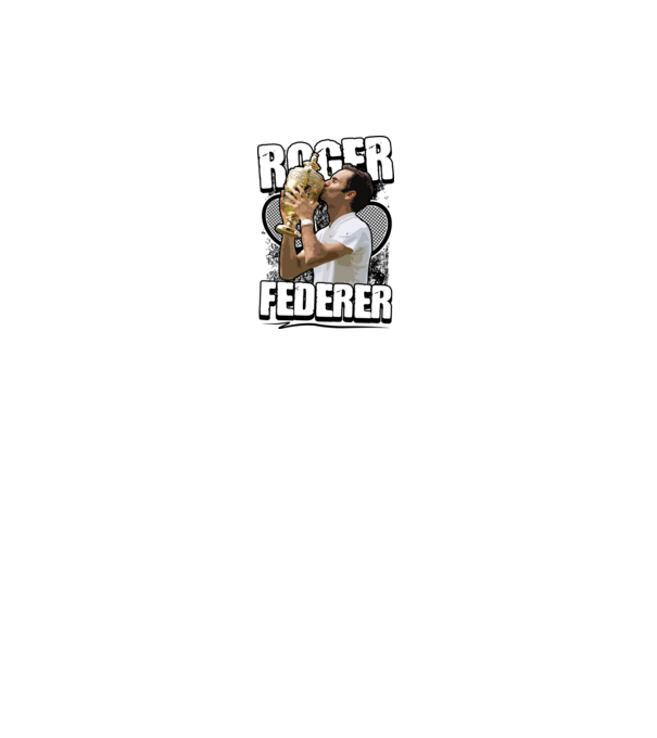 Roger Federer minta fehér pólón