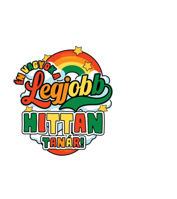 Legjobb hittan tanár minta fehér pólón