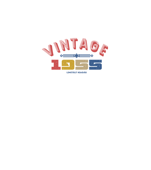 VINTAGE limited 1955 minta világos rózsaszín pólón