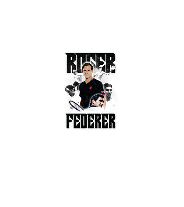 Roger Federer The legend has retired retró minta minta fekete pólón