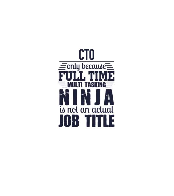 CTO-full time ninja minta fehér pólón