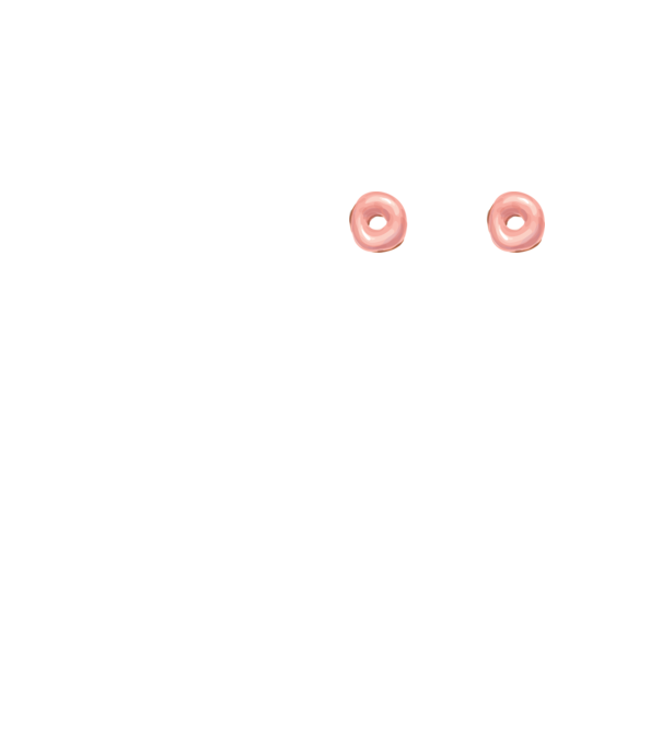 Donut titties minta neonsárga pólón