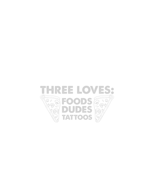 Three loves minta fekete pólón