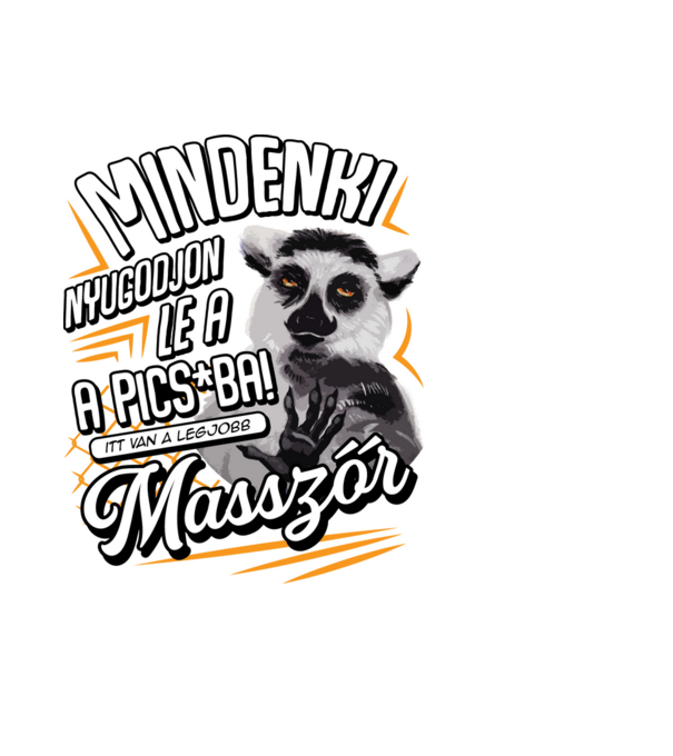 Itt van a legjobb Masszőr minta fekete pólón