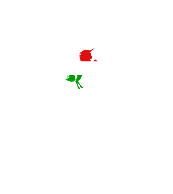igy néz ki egy igazán menő hunikornis minta fekete pólón