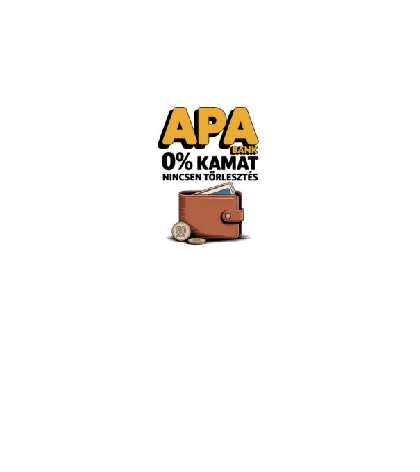 APA BANK minta fehér pólón
