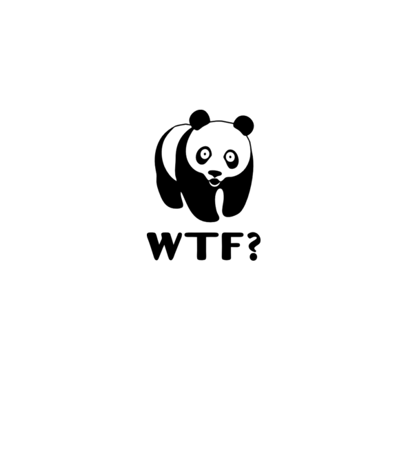 What The Fuck Panda minta sötétkék pólón