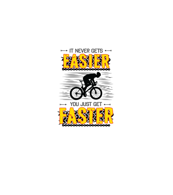 it never gets easier minta fehér pólón