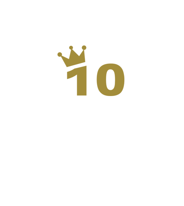 Crown Year - 10 minta fekete pólón