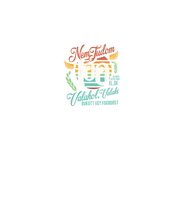 Szülinapos fogadás retro 100 éves minta fekete pólón