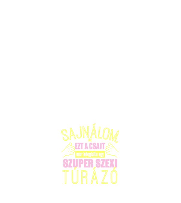 Szexi túrázó minta sötétkék pólón
