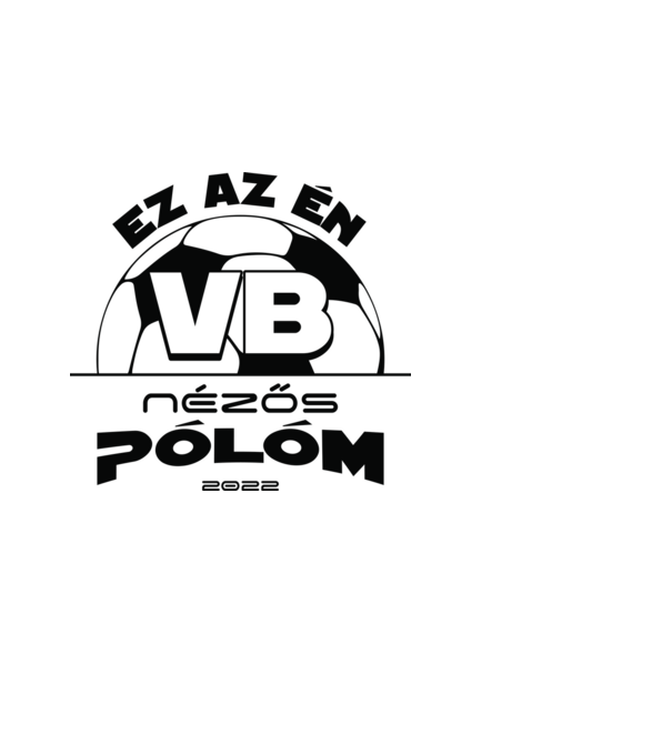 Vb nézős póló minta fekete pólón