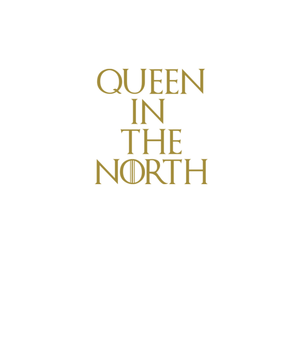 Queen in the North minta fekete pólón
