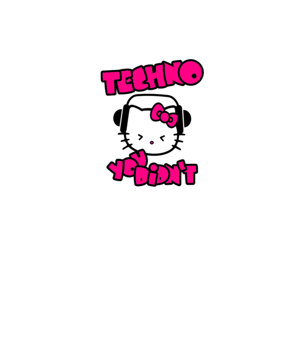 Hello Kitty - Techno You Didn't minta fehér pólón