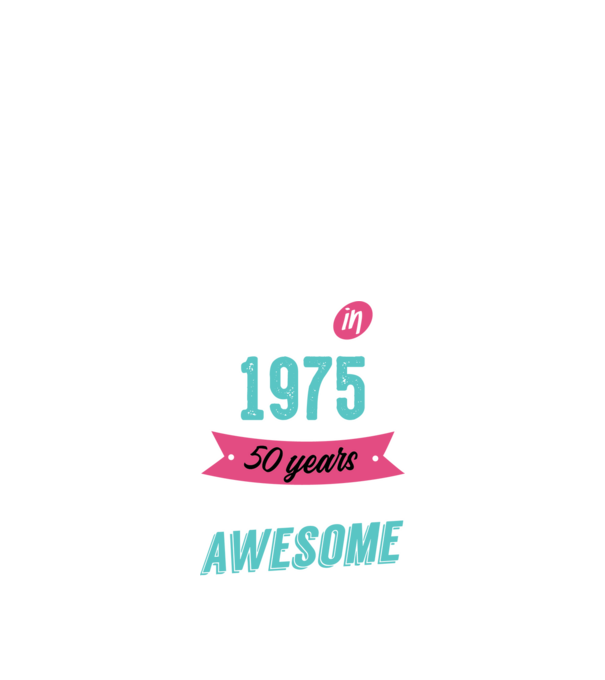 Made in 1975 minta fekete pólón