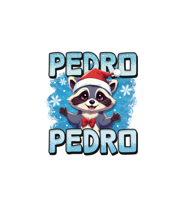 pedro pedro retro xmas minta fehér pólón