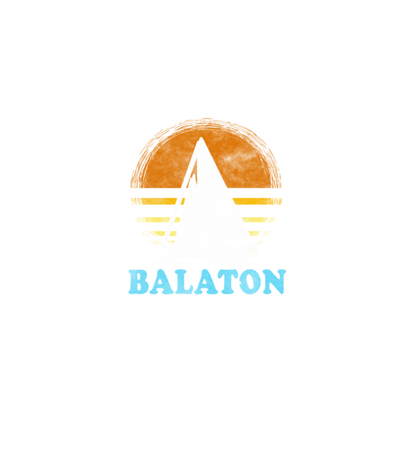 Balcsi retro vitorlás színes minta fekete pólón