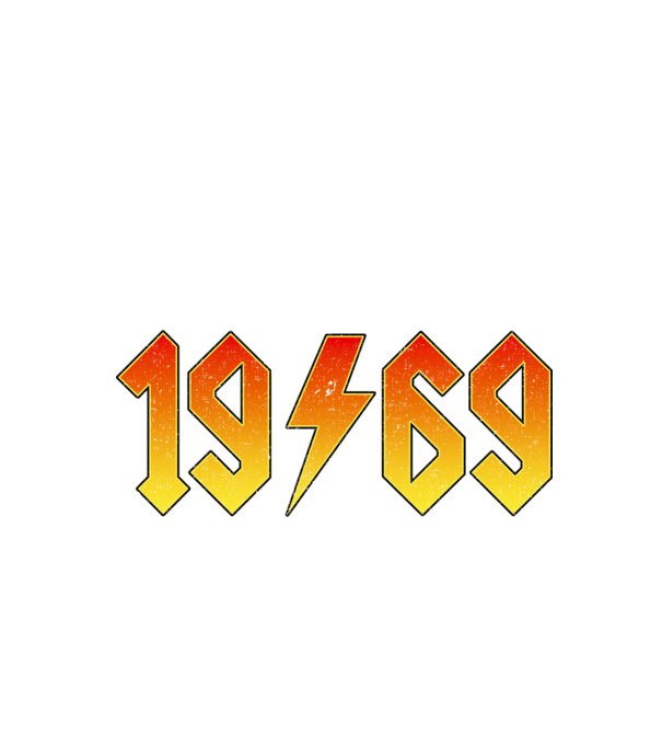 Rock születésnap 1969 Március minta fekete pólón