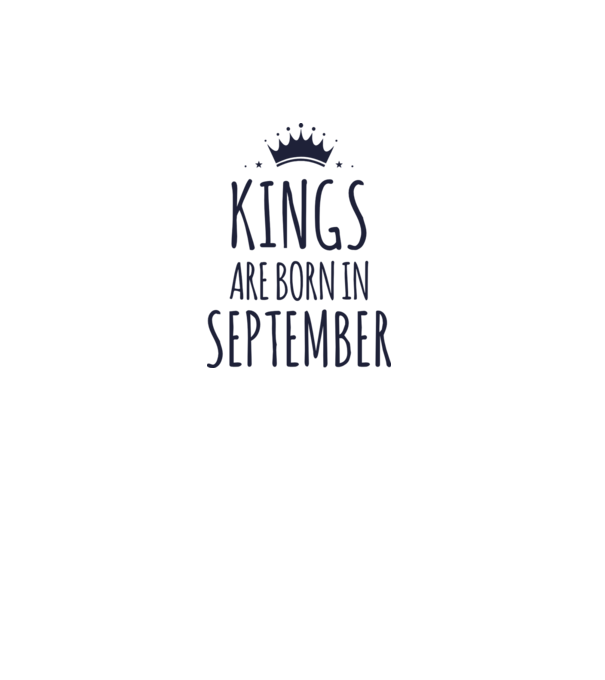 Kings are born in - September minta szürke pólón