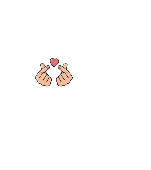Kpop heartbeat minta fehér pólón