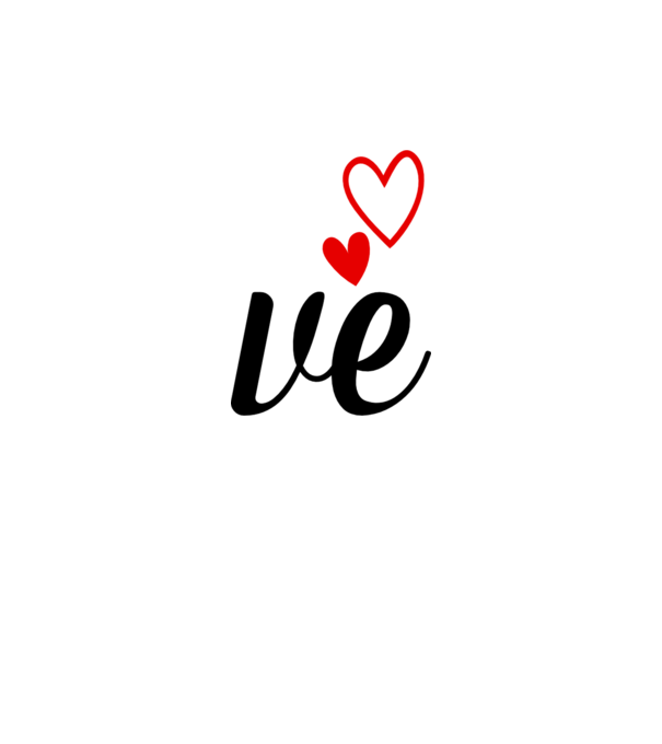 LOVE páros minta fehér pólón