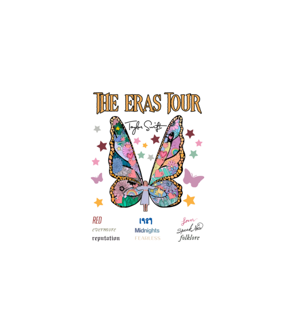 Taylor Swift eras fairy minta fehér pólón