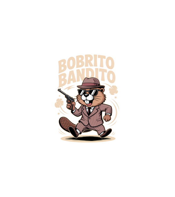 Bobrito Bandito minta fekete pólón