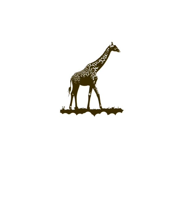 Giraffe minta szürke pólón