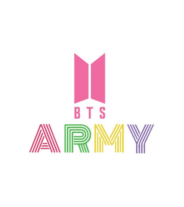 BTS ARMY minta fehér pólón
