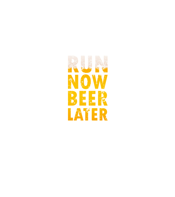 Run now beer later minta fekete pólón