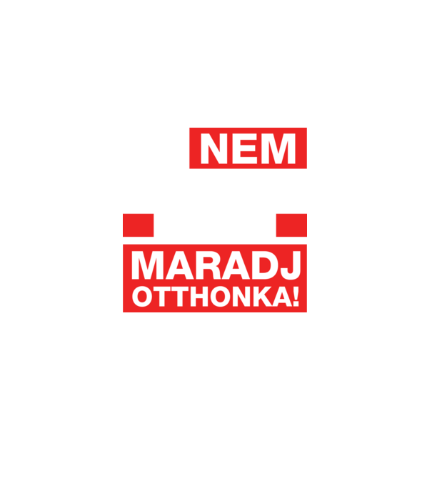 Maradj otthonka minta királykék pólón