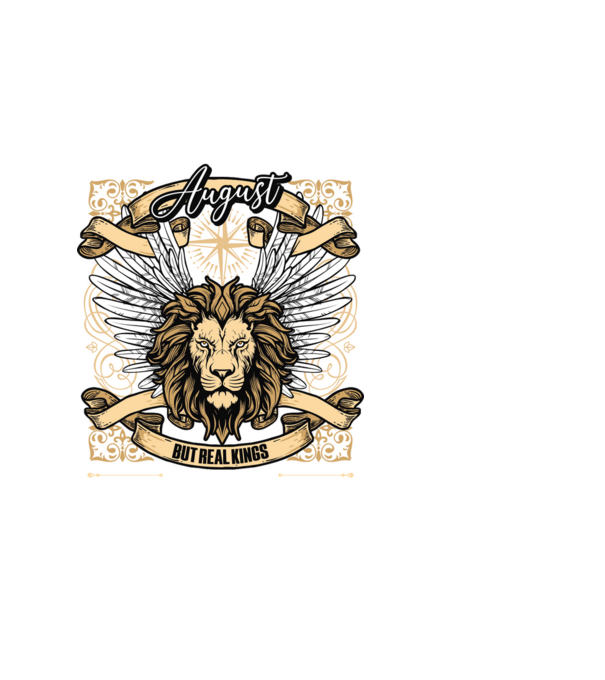 KINGS ARE BORN 1995 - AUGUSZTUS minta fekete pólón