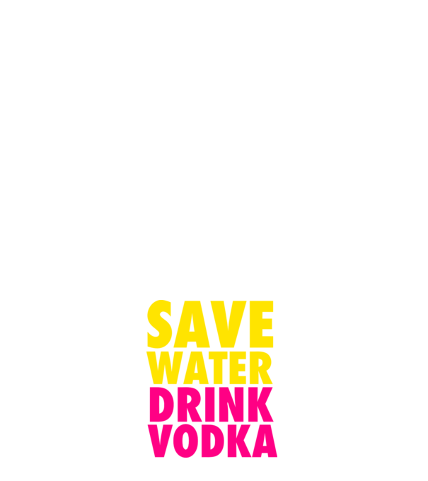 SAVE WATER DRINK VODKA minta sötétkék pólón