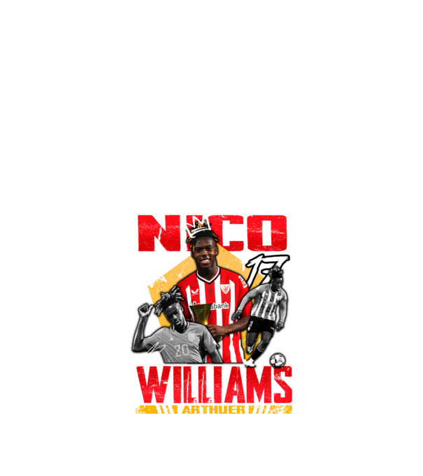 Nico Williams tribute minta fekete pólón