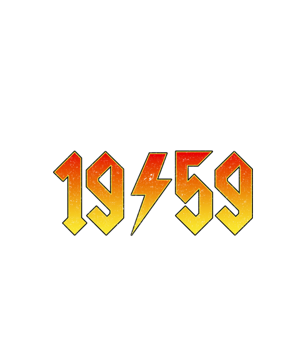 Rock születésnap 1959 Július minta fekete pólón
