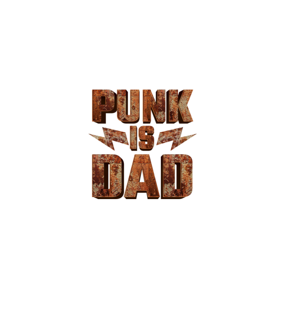 PUNK IS DAD minta fekete pólón