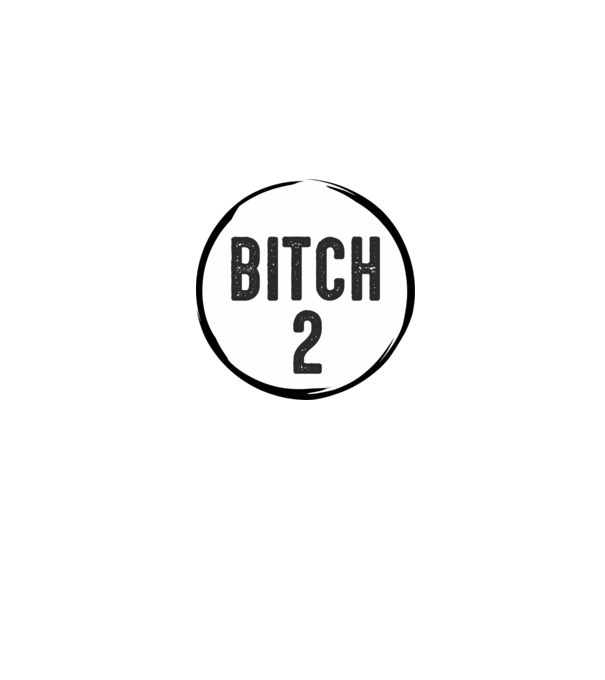 BITCH2 minta szürke pólón