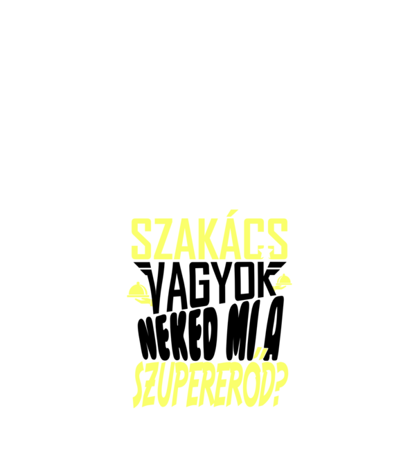 Szuperhős szakács minta sötétkék pólón