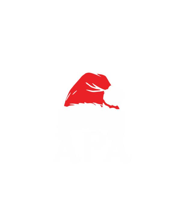 Mikulás sapka Apa minta fekete pólón