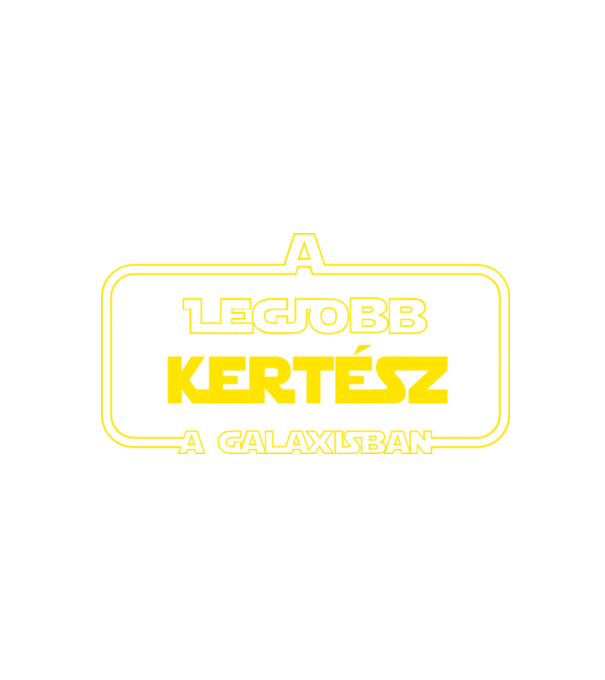 Legjobb kertész a galaxisban minta fekete pólón