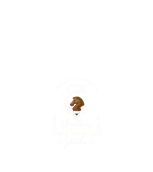 Az okos emberek játéka minta fekete pólón