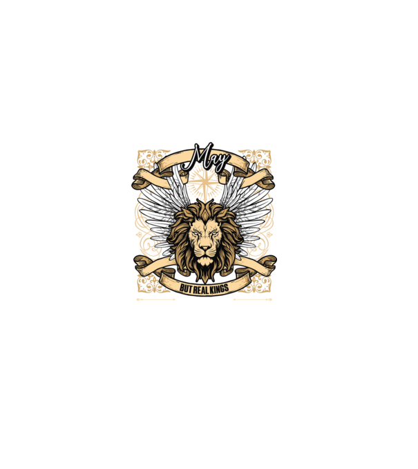 KINGS ARE BORN 1995 - MÁJUS minta sötétkék pólón