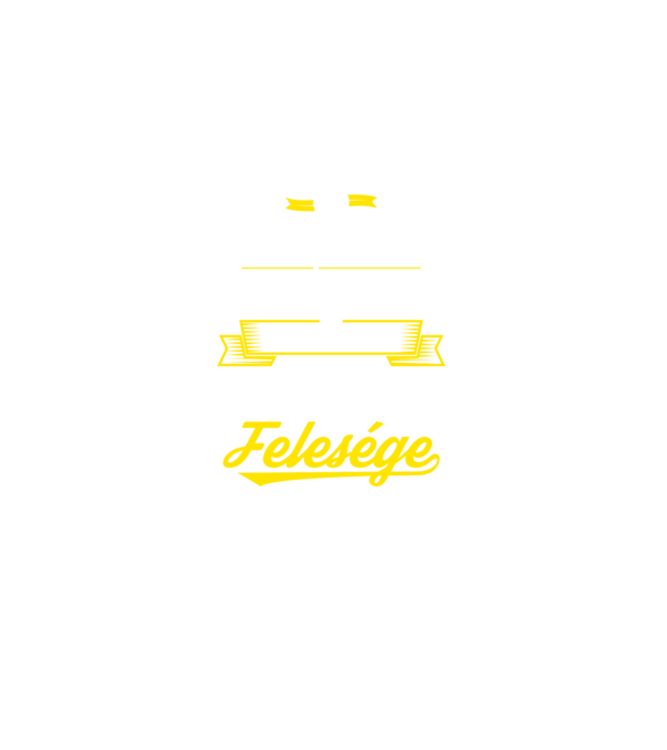 Trombitás felesége minta fekete pólón