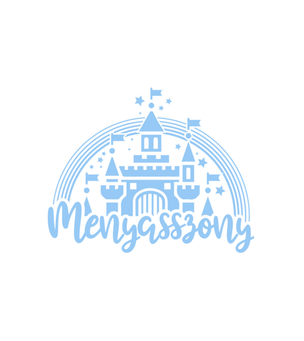 Menyasszony hercegnő minta fehér pólón