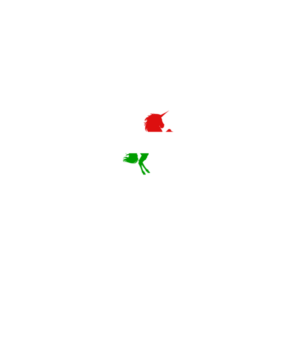 hunikornis menő unikornis minta fekete pólón