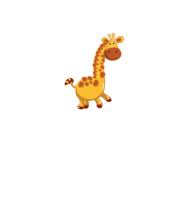 Cute giraffe  minta fekete pólón